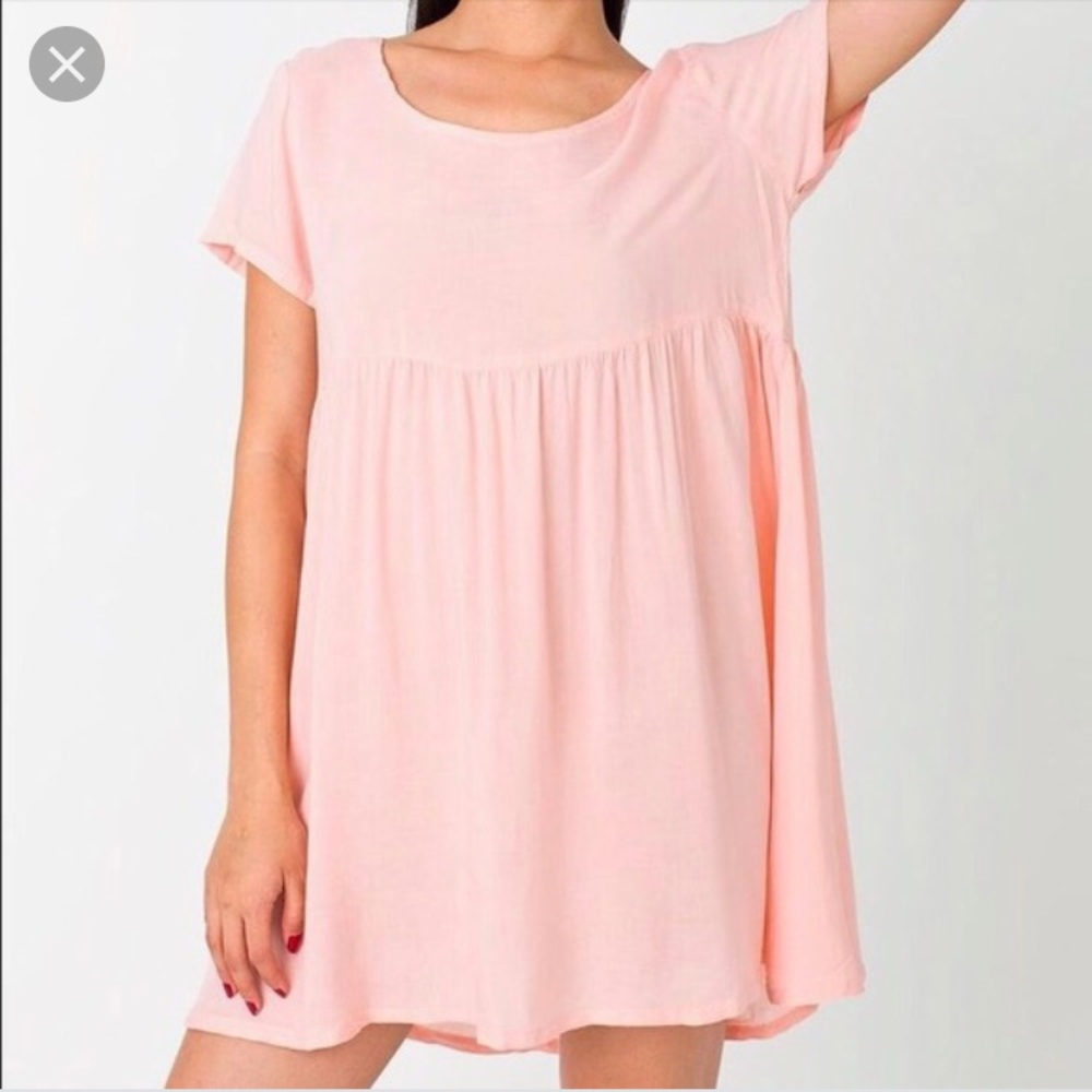 AMERICAN APPAREL Pink Babydoll Dress